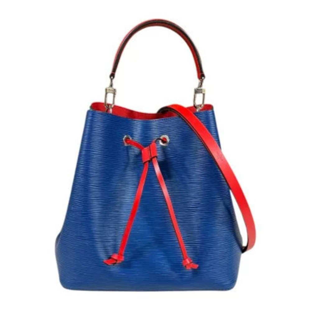 Louis Vuitton Neo Noe Tricolor Epi Shoulder Bag Leather Blue